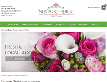 Tablet Screenshot of newportflorist.com